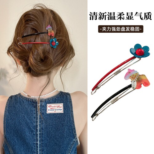 韩国金标小马青蛙扣少女发夹