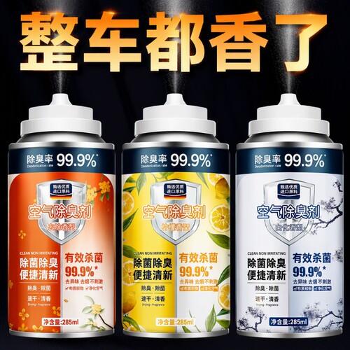 车内除异味除臭车用去味异味净化器杀菌剂汽车空调空气清新剂喷雾