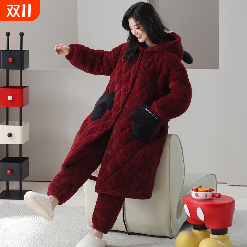 冬季加厚珊瑚绒睡袍|千人加购