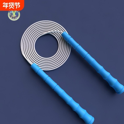 获冠户外健身休闲运动个人花样绳表演比赛用白胶绳速度跳花式短绳