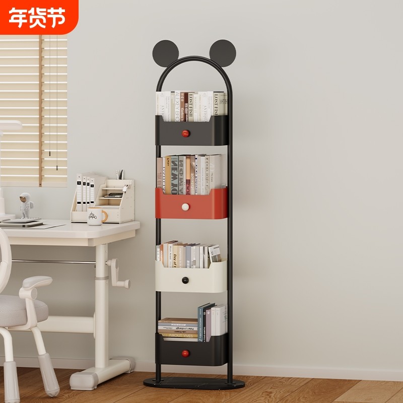 儿童书架落地置物架r客厅转角铁艺储物柜子一体靠墙收纳.零食角落,住宅家具,书架,淘宝优惠券,粉丝福利购,淘宝优惠卷