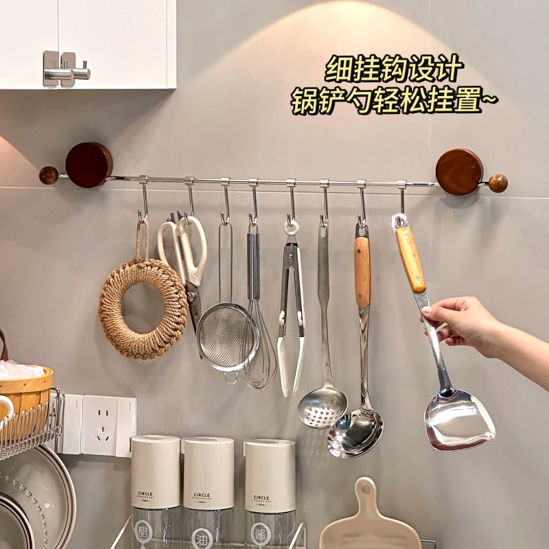 厨房不锈钢厨具锅铲勺子挂钩挂杆
