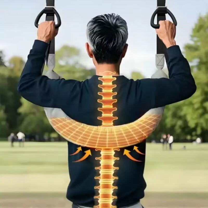吊单杠腰椎牵引带家用护腰牵引吊带助力带腰部脊椎牵引器强腰锻炼