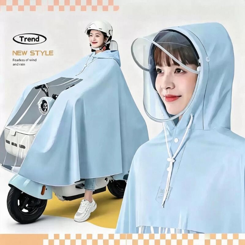 【电动车雨衣】不湿脚图片