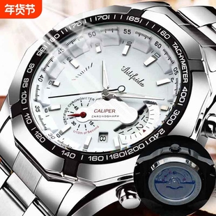 艾利翡达全自动男士手表机芯石英后盖镂空大表盘抖音爆款夜光防水