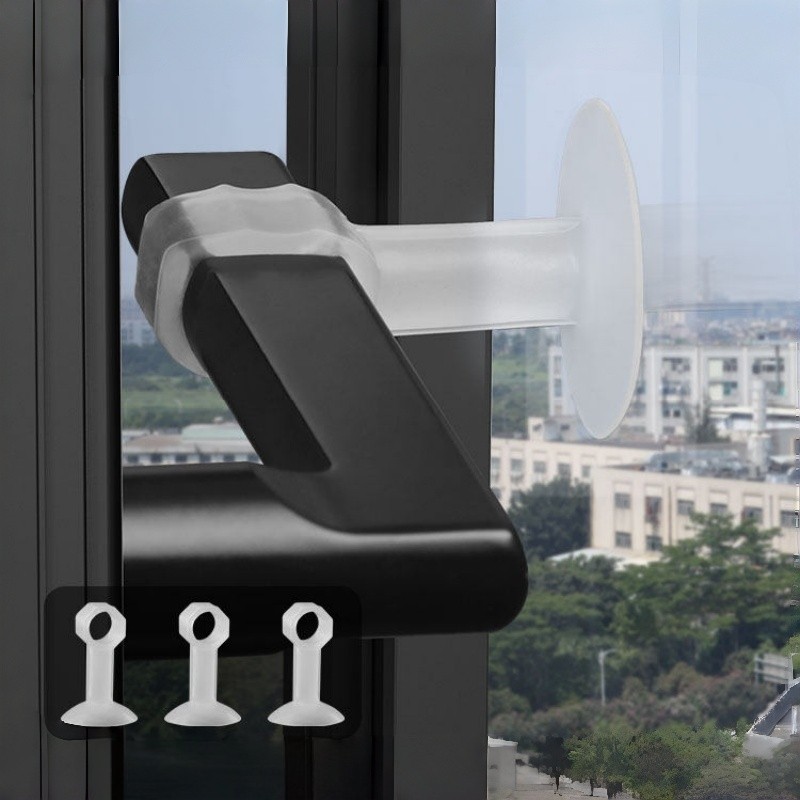 窗户防撞窗吸门吸免打孔新款断桥铝玻璃吸盘保护硅胶门把手防撞垫