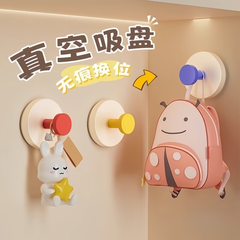 多巴胺吸盘挂钩粘钩免打孔粘胶强力承重浴室卫生间厨房门后无痕