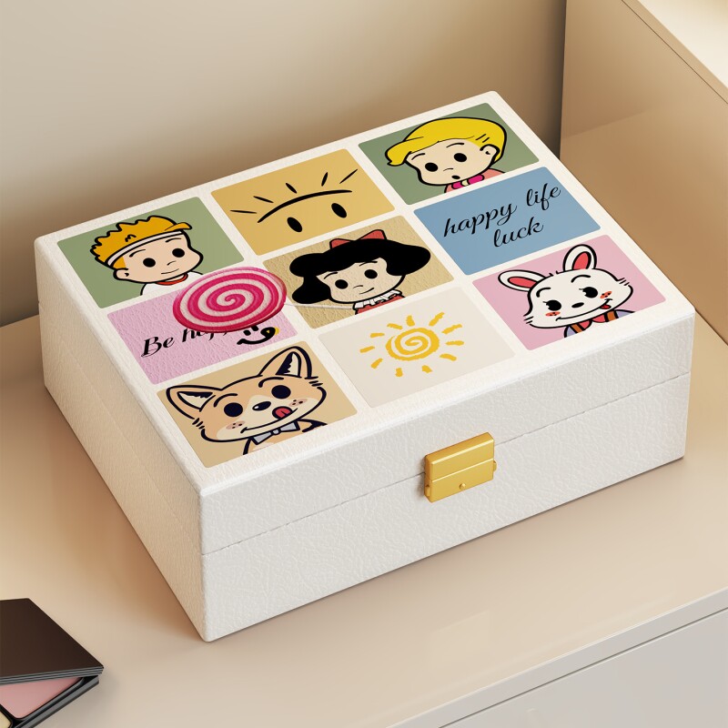 轻奢首饰收纳盒大容量首饰盒精致戒指手镯项链耳钉耳环珠宝手链