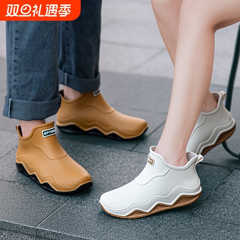 喆星雨鞋男女同款2025新款情侣低帮短筒雨水鞋男涉水钓鱼专用雨靴