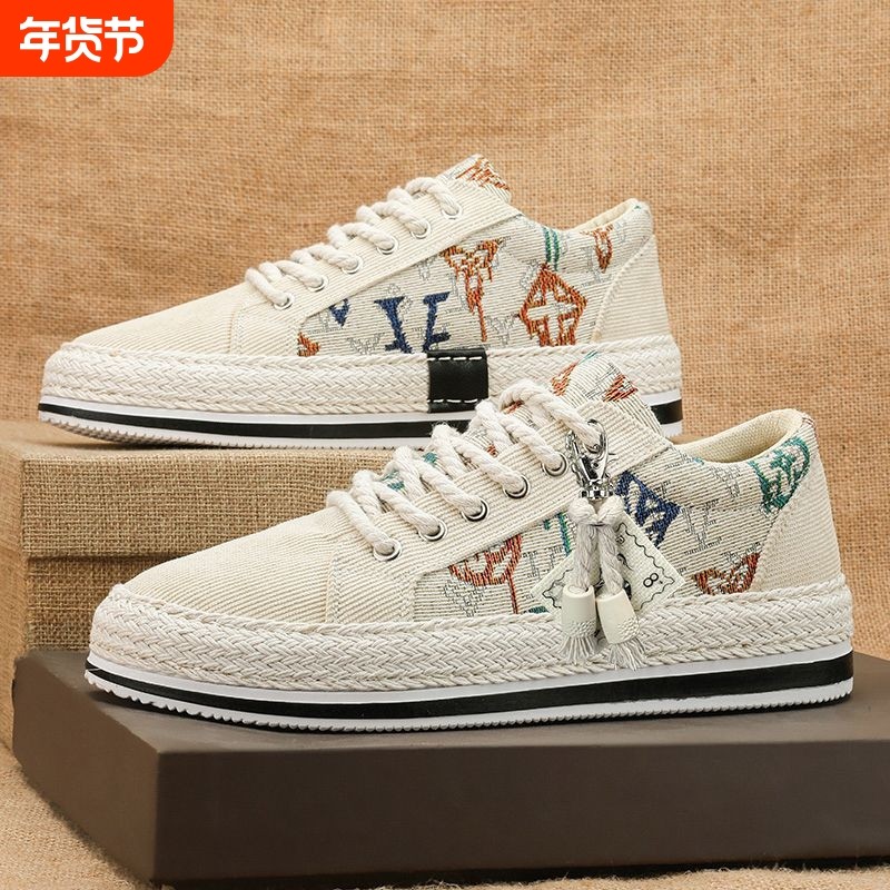 帆布鞋男鞋秋季透气潮流灯芯绒平板鞋男士休闲轻便薄款老北京布鞋,流行男鞋,时尚休闲鞋,淘宝优惠券,粉丝福利购,淘宝优惠卷