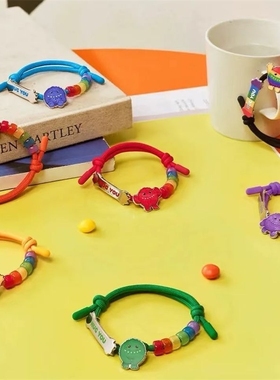 hug you彩虹手链时尚精美可爱高颜值简约百搭多巴胺少女心配饰