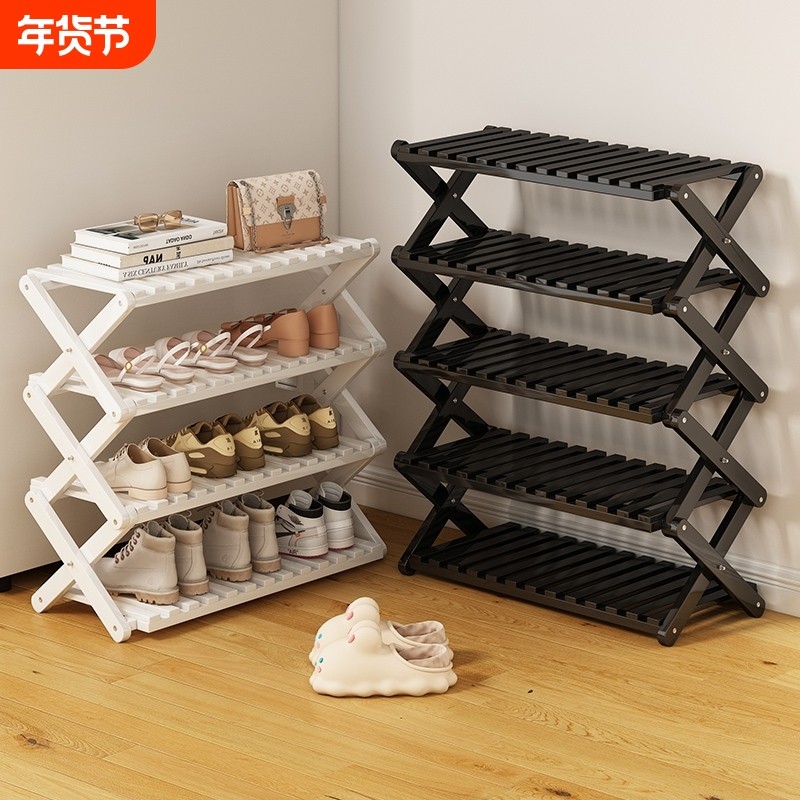 折叠鞋架多层家用门口室内学生鞋柜户外小型收纳神器入户门免安装