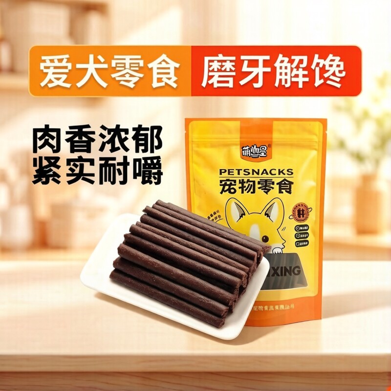 狗狗零食牛肉条狗粮牛肉条泰迪金毛博美柯基训练奖励磨牙棒零食
