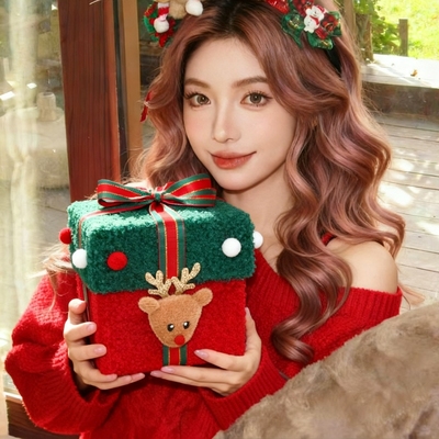 圣诞节平安夜礼物苹果糖果盒