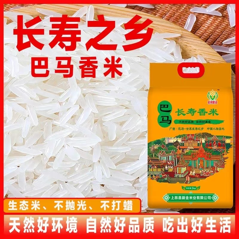 世界长寿乡【巴马香米】长粒香米猫牙米当季新米10斤大米真空送礼