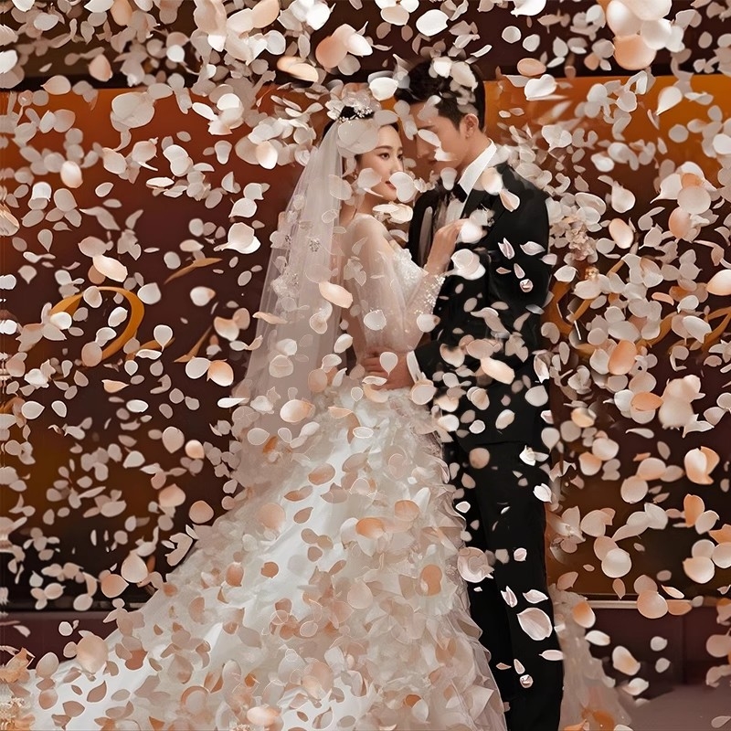 结婚花瓣礼炮礼花筒礼筒炮彩带雨喷手拧花筒喷花婚礼婚庆用品大全