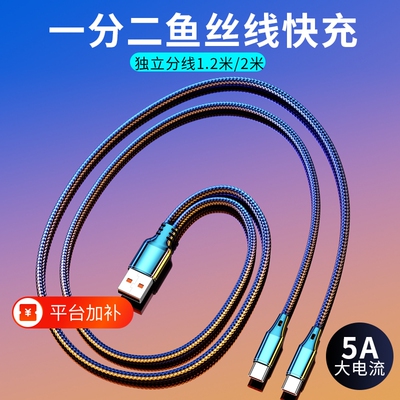 一拖二超级快充加长分线