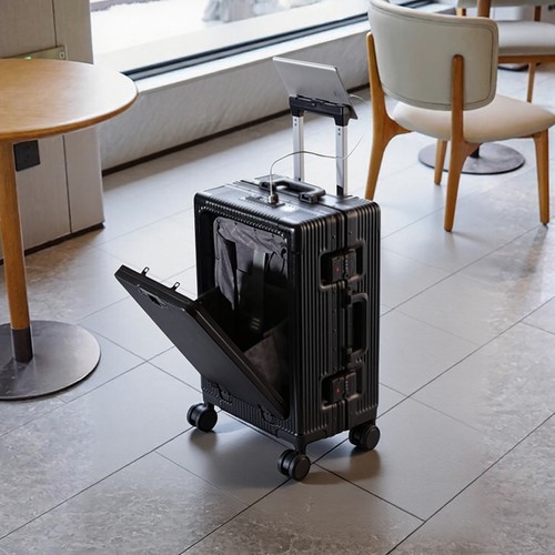 漫跑前开口商务旅行箱