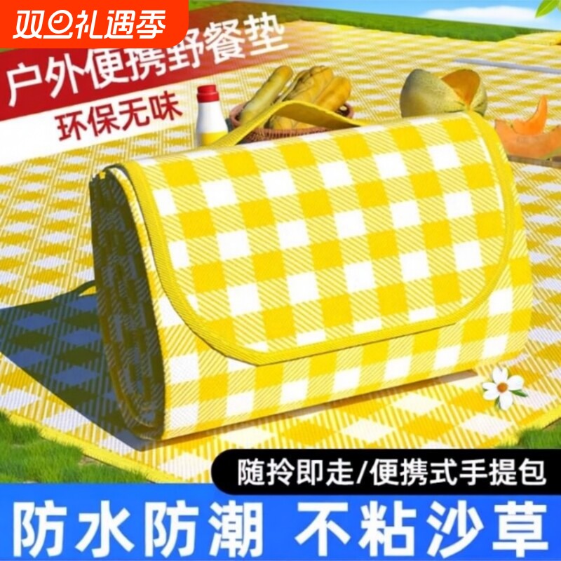 野餐垫防潮加厚户外春游地垫露营防水ins便携垫子草坪野炊坐垫
