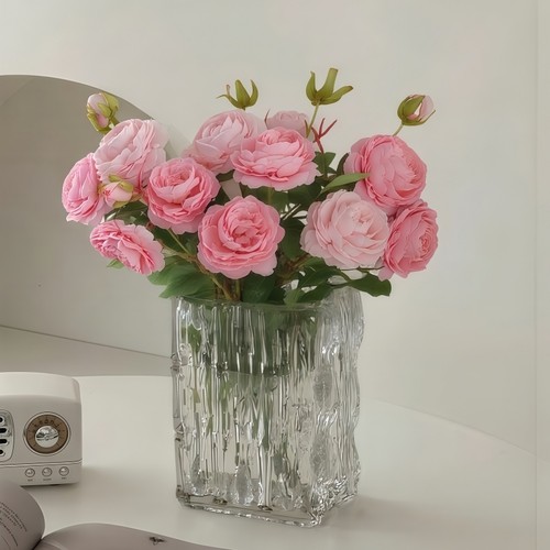 假花仿真花摆设花束玫瑰花