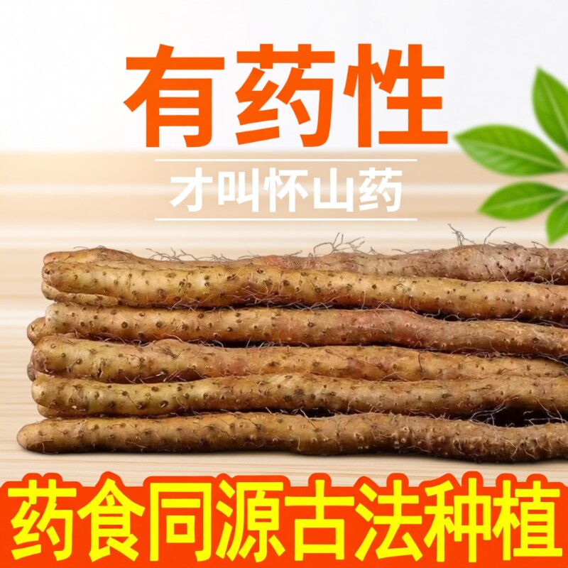 铁棍山药铁杆淮山怀山药新鲜5斤特产小白嘴山药宝宝辅食自提纯正