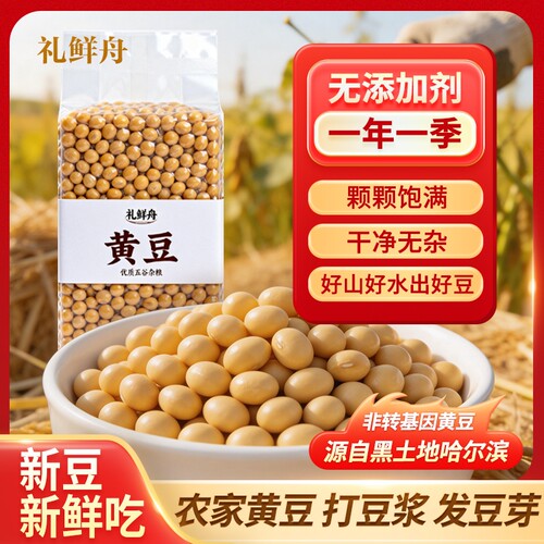 东北黄豆打豆浆专用生豆芽豆子25年农家非转基因大豆五谷杂粮新豆