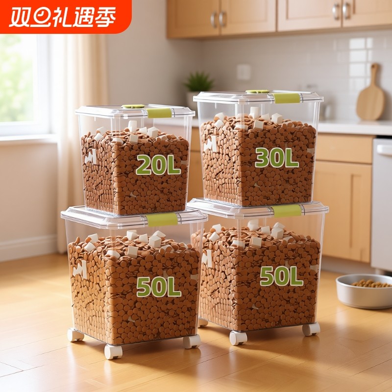 宠物储粮桶防潮密封大容量家用