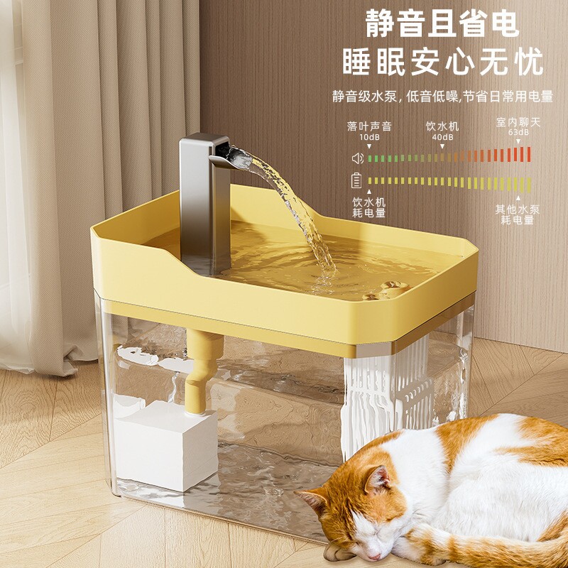 猫咪自动饮水机猫喝水器流动循环饮水器宠物喂水水碗小狗狗用水盆图片