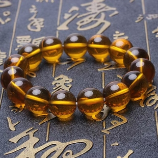南枳黃水晶手鏈?zhǔn)执信?招財轉(zhuǎn)運水晶瑪瑙手串巴西黃水晶禮物