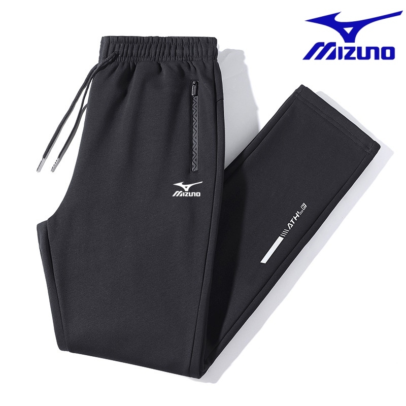 mizuno wave美津濃运动长裤男宽松大码速干长裤休闲直筒束脚卫裤
