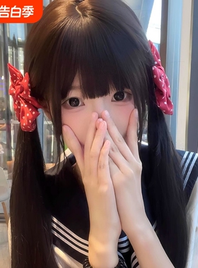 日系少女红色波点蝴蝶结发夹可爱jk制服大号对夹元气高级感发饰