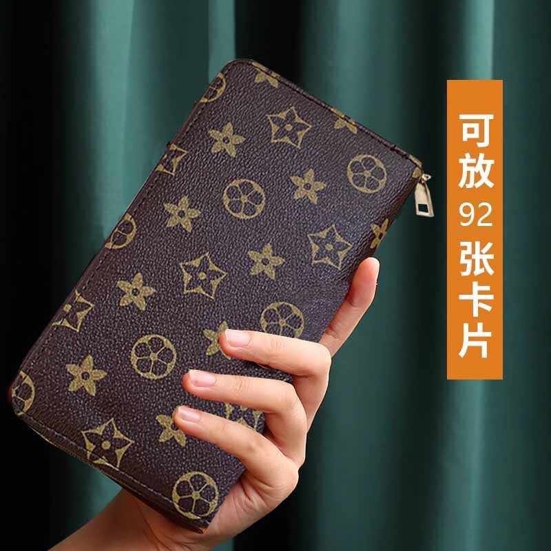 真软皮卡包欧美2025新款大容量女款多卡位卡片包名片夹女士卡片夹										