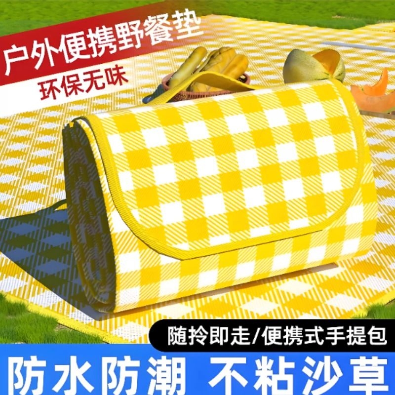 野餐垫防潮加厚户外春游地垫露营防水ins便携垫子草坪野炊坐垫