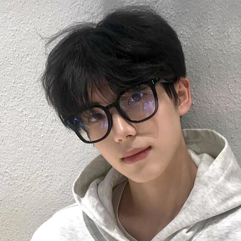 防蓝光黑框近视眼镜男女同款可配度数素颜神器大脸显瘦平光镜学生