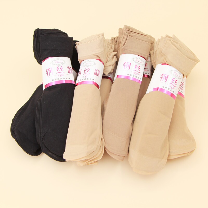 短丝袜女夏季薄款防勾袜子女士短钢丝袜女袜短袜面膜短筒菠萝短款