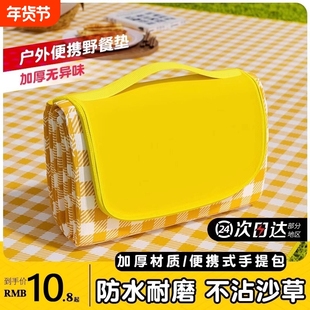 野餐垫防潮垫加厚户外地垫野炊野营沙滩帐篷防水草坪垫子便携郊游