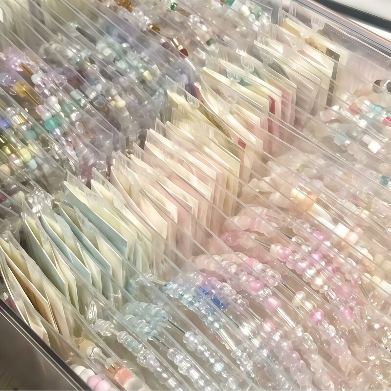 马卡龙高颜值diy随心配可爱米珠手链ins风串珠成品甜美多巴胺闺