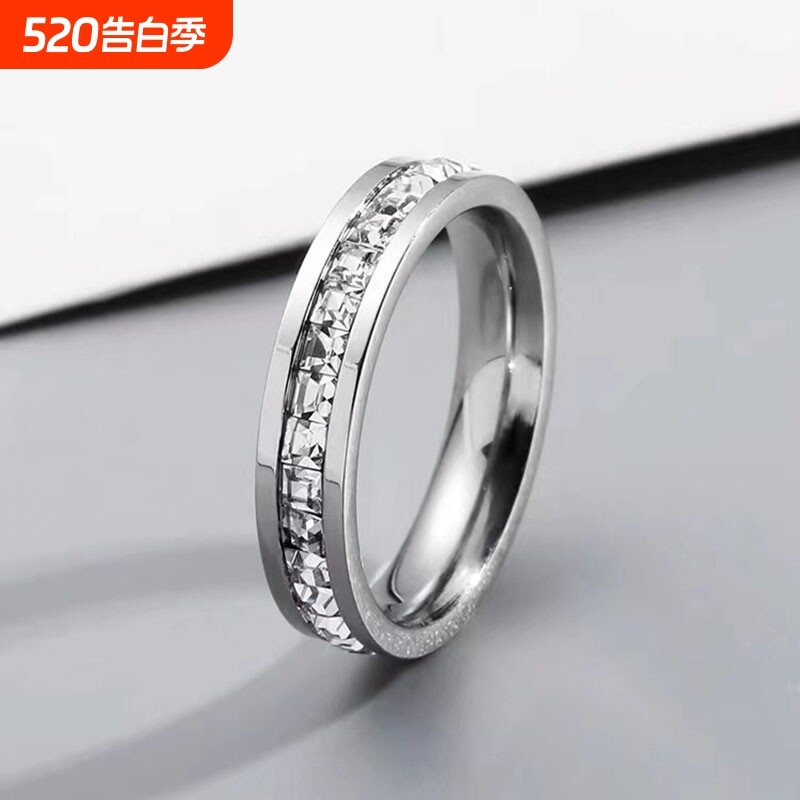 【浪漫至上】满天星戒指女钛钢不掉色满钻ins冷淡风轻奢高级指环