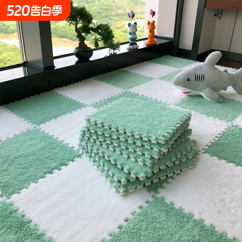 地毯卧室床边毯客厅地垫茶几毯垫子飘窗垫泡沫加绒儿童隔音阳台