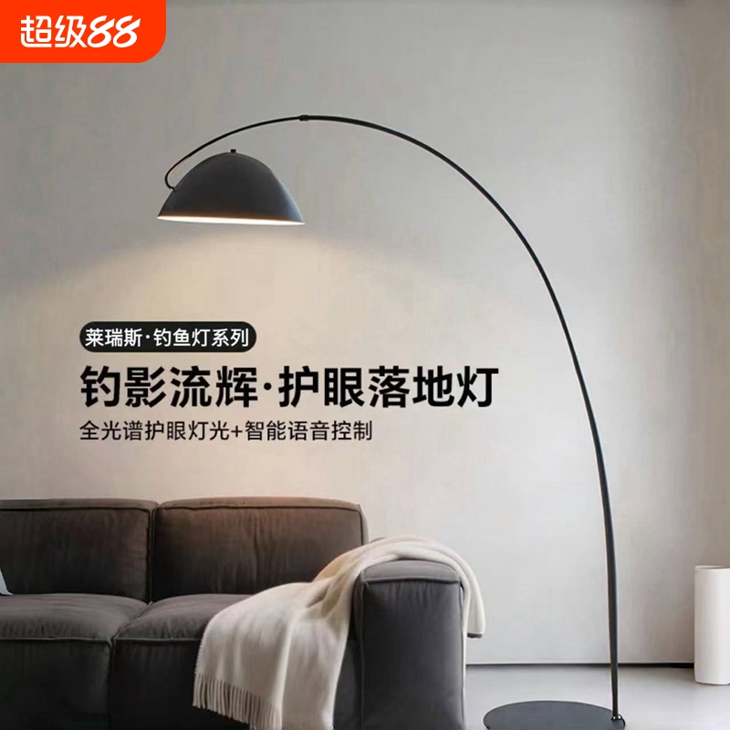 意式极简落地灯氛围灯钓鱼灯高级感家用客厅卧室看书护眼LED灯