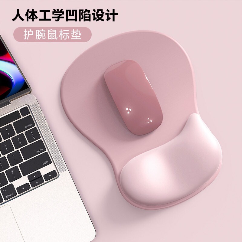 鼠标垫硅胶护腕女生办公防腱鞘炎图片