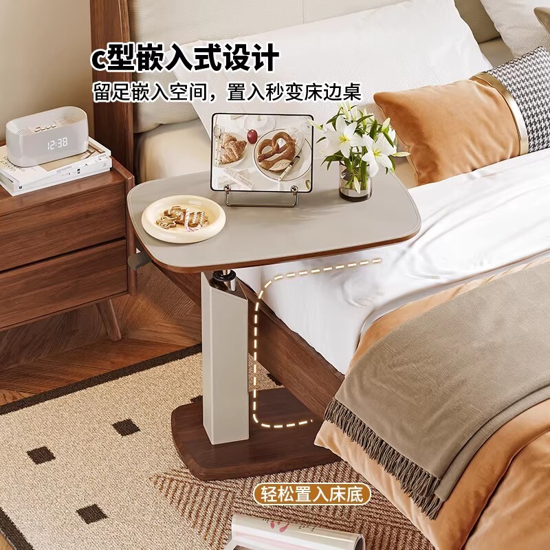 升降茶几客厅家用边几沙发卡几小茶几移动角几迷你小桌子边柜侧柜