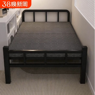 单人床家用折叠床出租房小床卧室加床一米二简易床成人1米5双人床