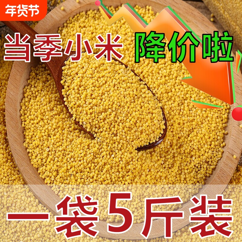 米脂小米陕西黄小米油小米五谷杂粮粗粮新米食用益康真空大黄米