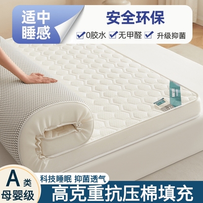 床垫软垫加厚家用1.8m榻榻米床垫子宿舍学生单人海绵垫被褥子铺底