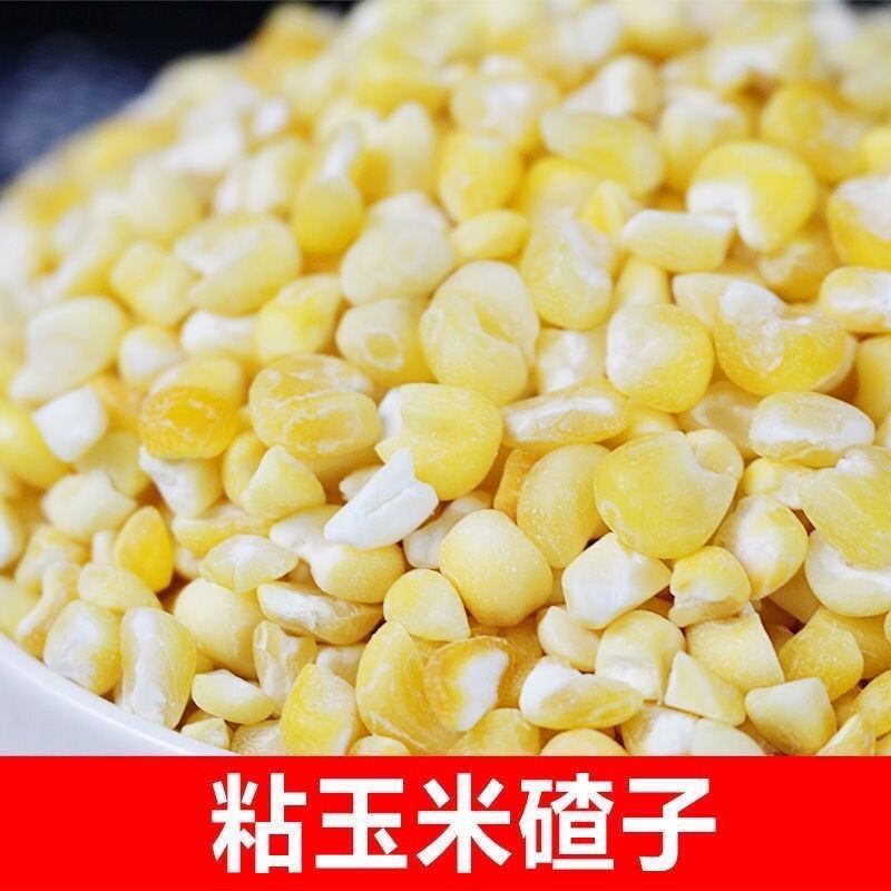 2025年新货粘苞米碴子东北大碴子粘加糯玉米碴早餐粥批发粗粮黄糯
