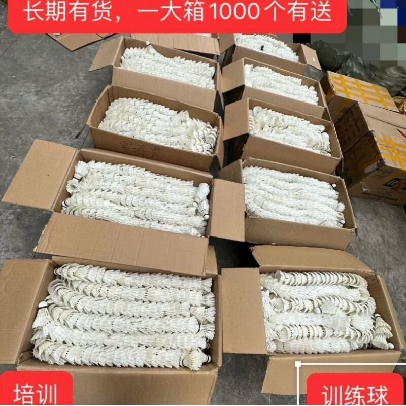 二手羽毛球 五六七成新培训教学手工diy一大箱 清仓价 教培训练