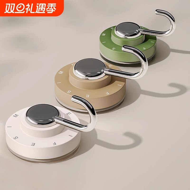 吸盘挂钩免打孔强力承重真空无痕厨房浴室卫生间收纳粘钩墙面好物