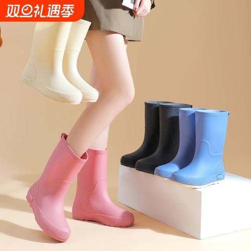 【商超热销】中筒雨鞋，防滑耐磨