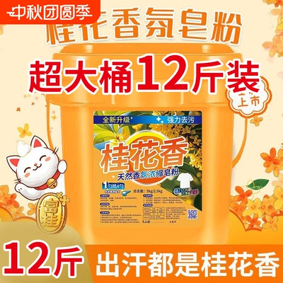 12斤留香洗衣粉桶装|千人加购